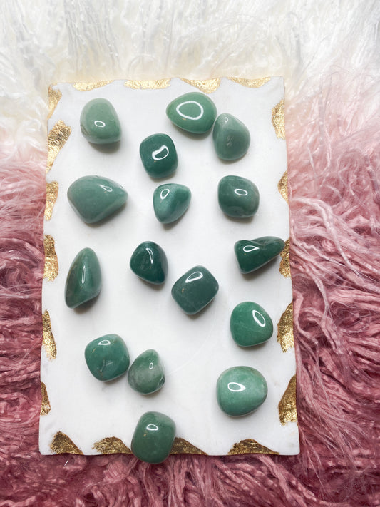 Smooth Green Aventurine Loose Crystals