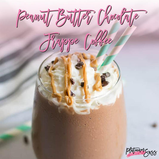 Peanut Butter Chocolate Frappe Coffee