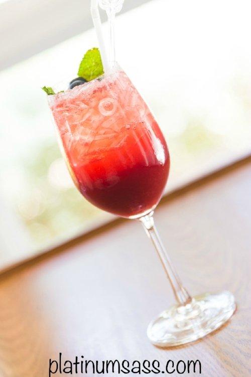 Thirsty Thursday - Sassy Berry Mint Champagne Cocktail