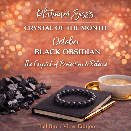 BBV Crystal of  Month - October - Black Obsidian