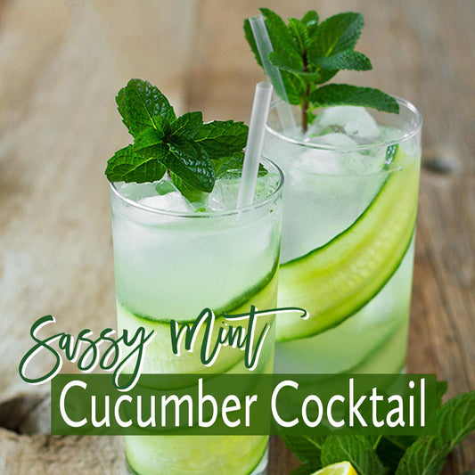 Sassy Mint Cucumber Cocktail