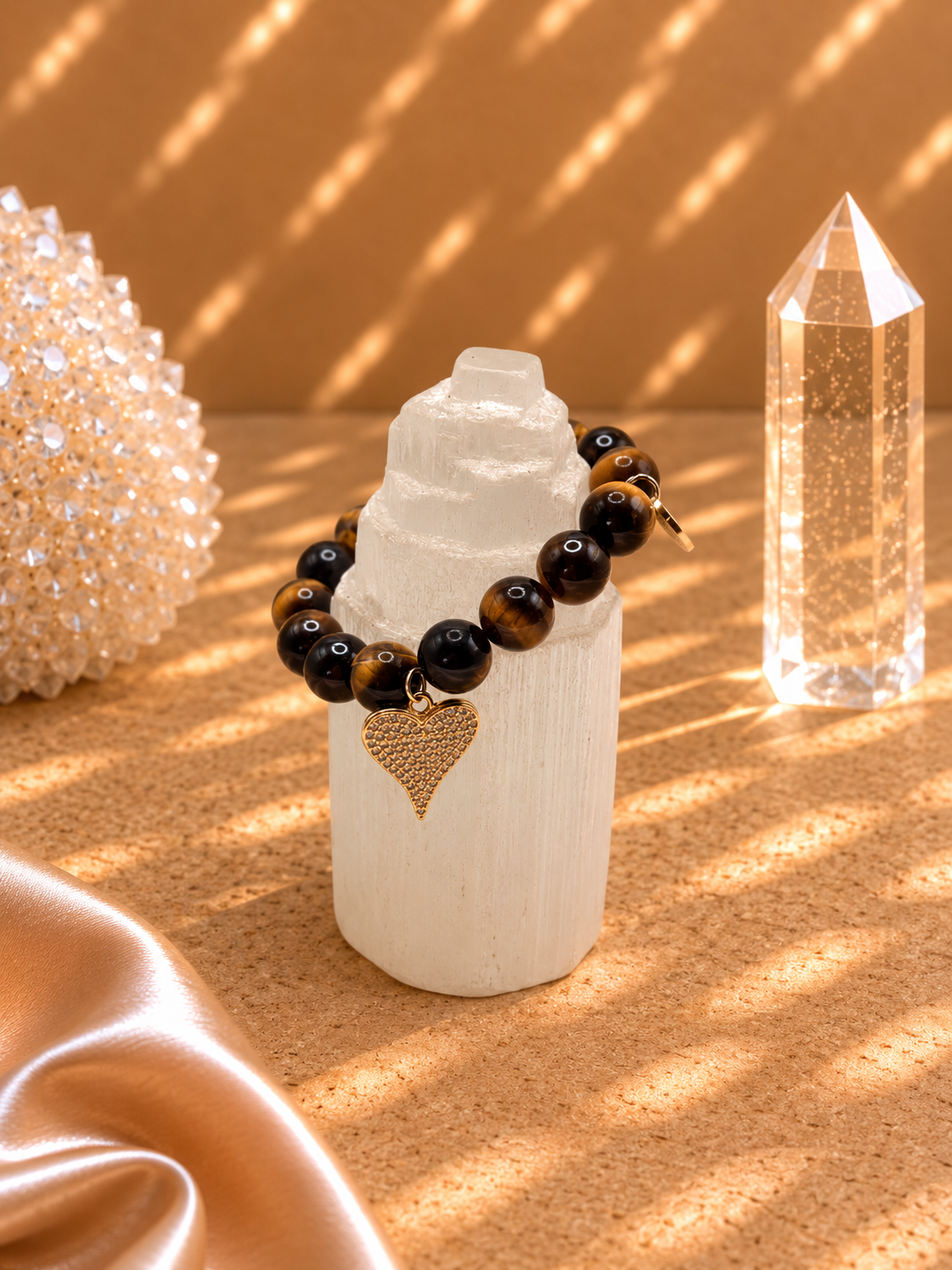 Tiger’s Eye 12mm Crystal  Bracelet