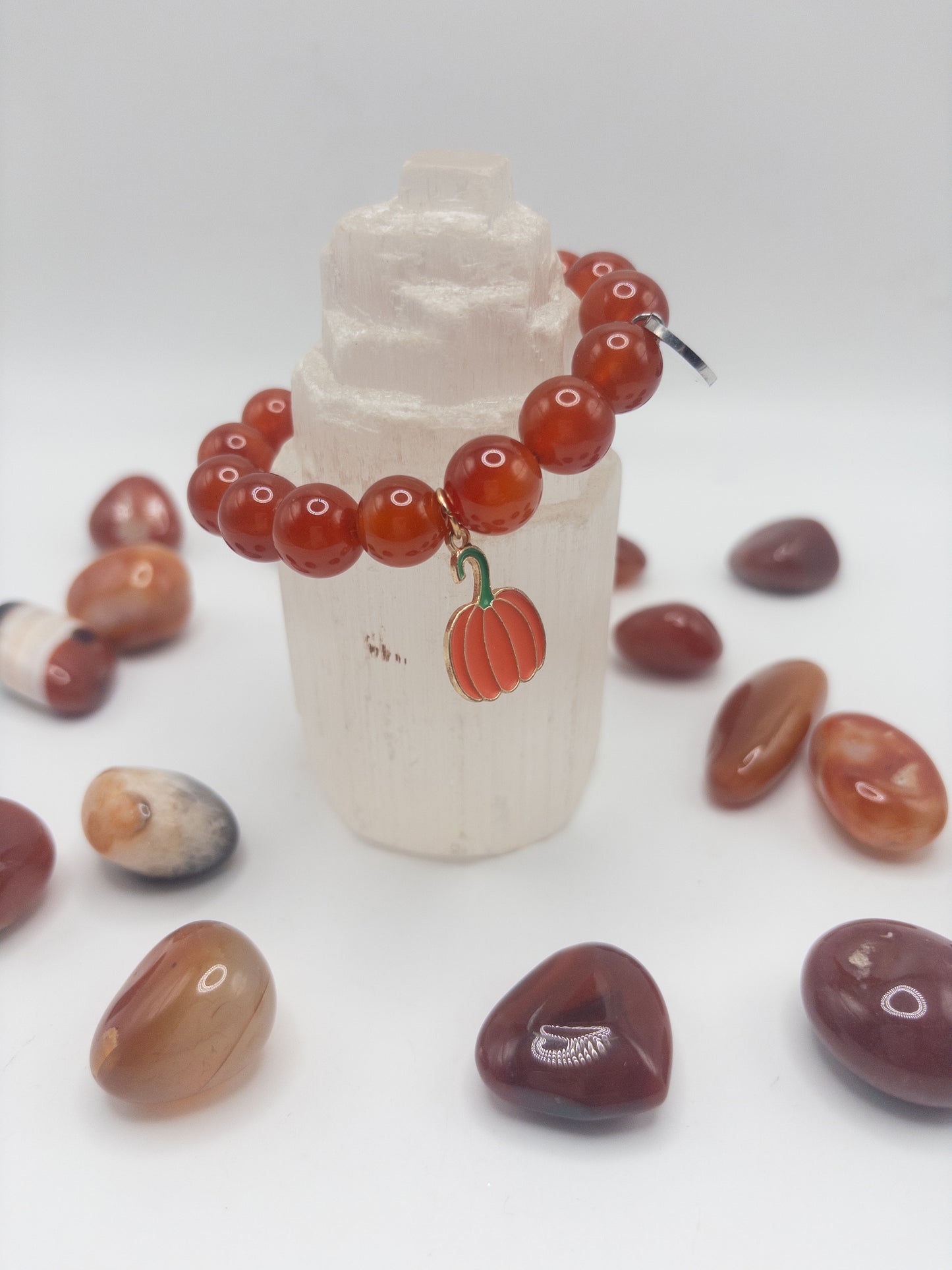 Pumpkin Carnelian Crystal Bracelet