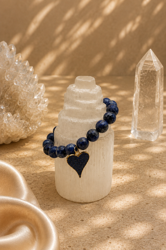 BBV Luxe Faceted Lapis Lazuli Crystal Bracelet