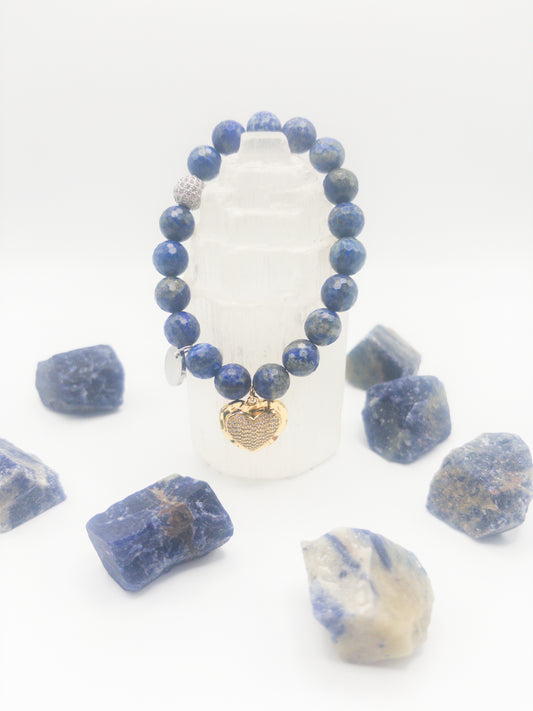 BBV Luxe Faceted Lapis Lazuli Crystal Bracelet
