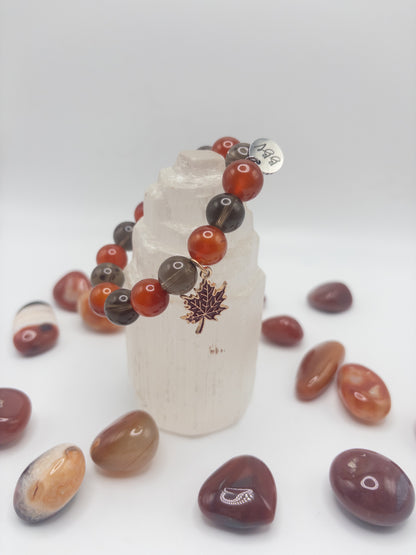 Fall Leaves Crystal Bracelet Single or Stack