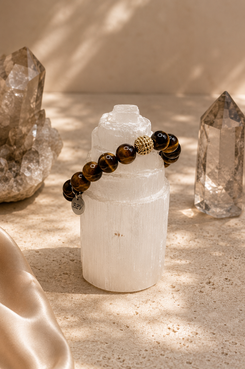 Tiger’s Eye 10 mm Crystal  Bracelet