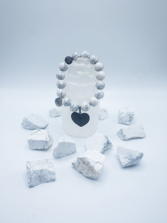 White Howlite Crystal Bracelet