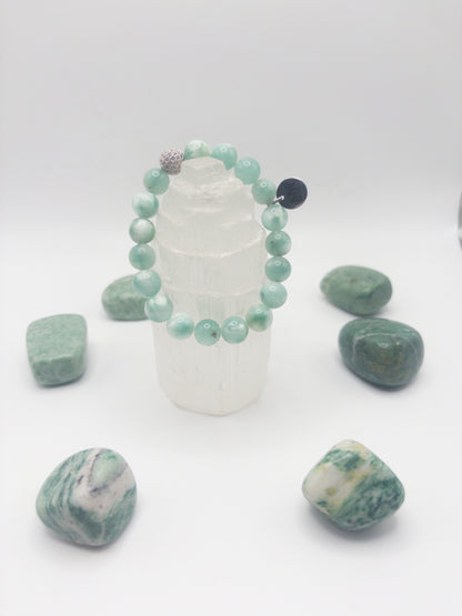 Green Moonstone Crystal Bracelet