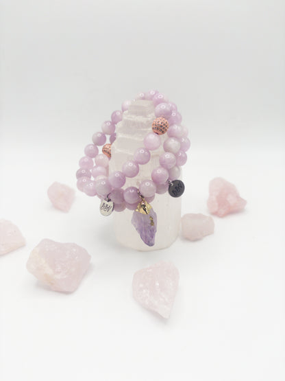 Kunzite Crystal Bracelet