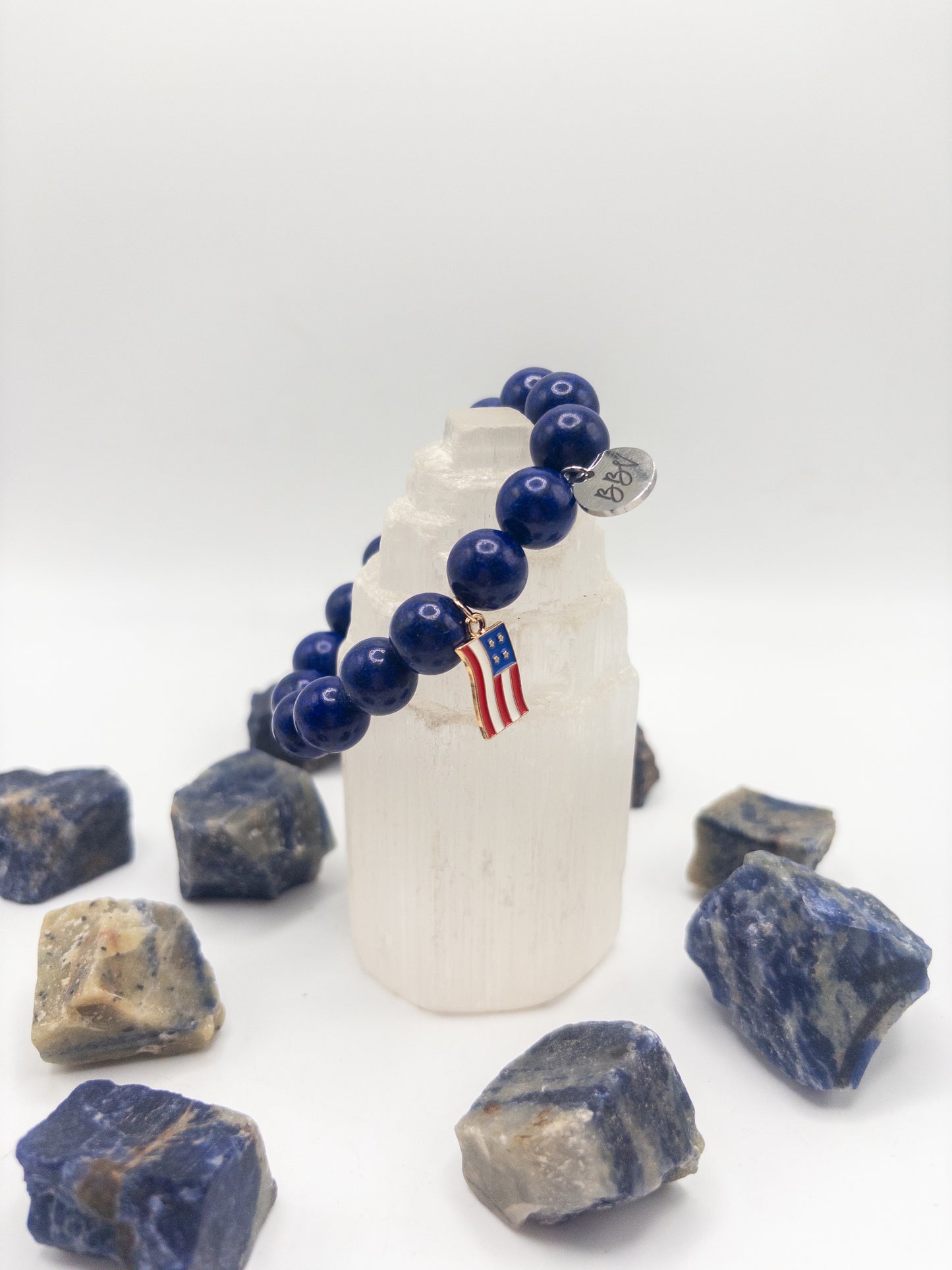 God Bless America Crystal Bracelet