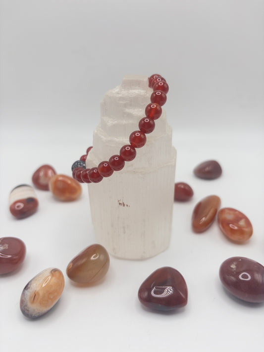 Petite Carnelian Crystal Bracelet