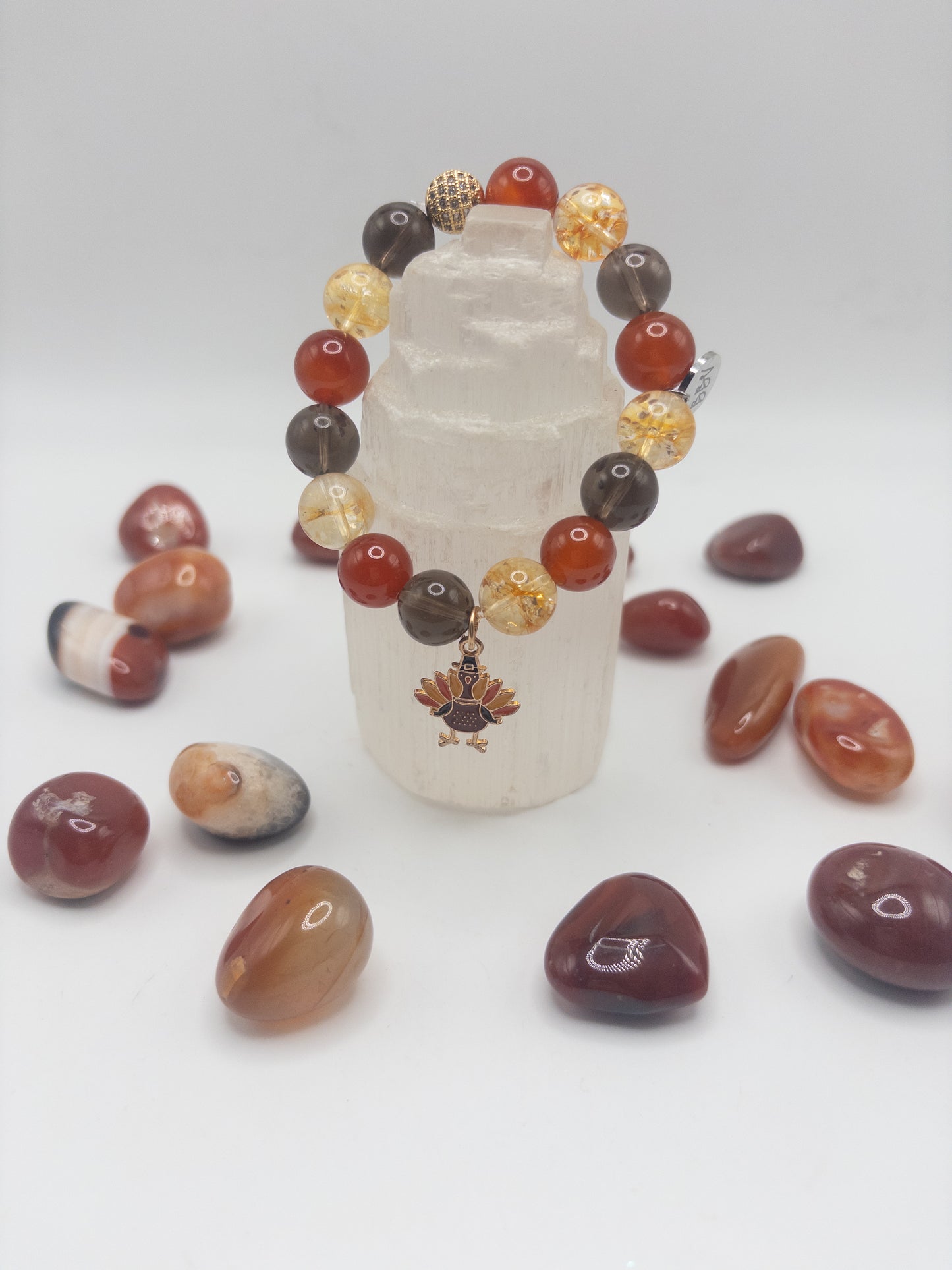 Thanksgiving Vibes Crystal Bracelet Single or Stack