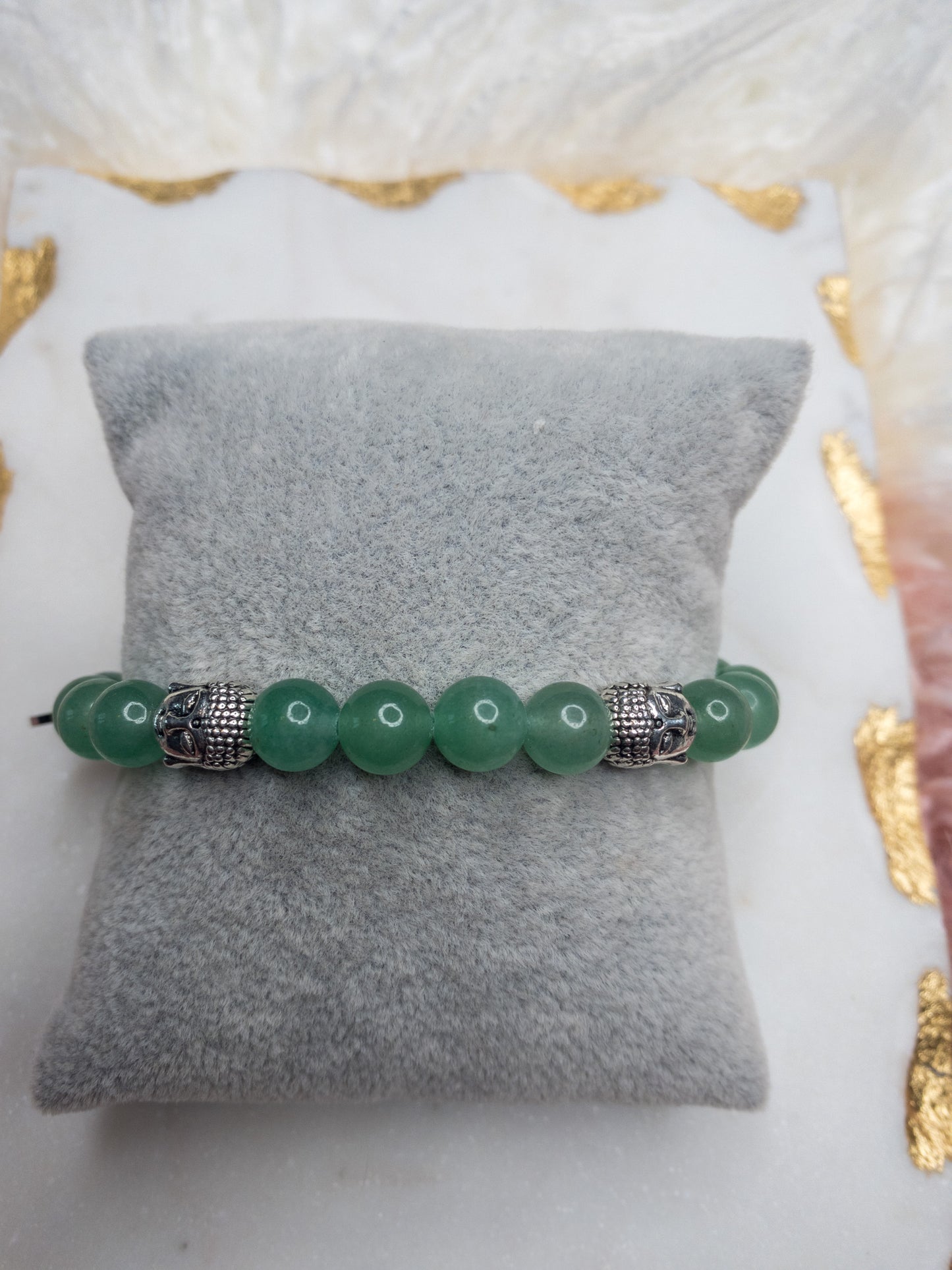Green Aventurine Buddha Crystal Bracelet