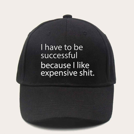 Expensive Shit Black Ball Cap