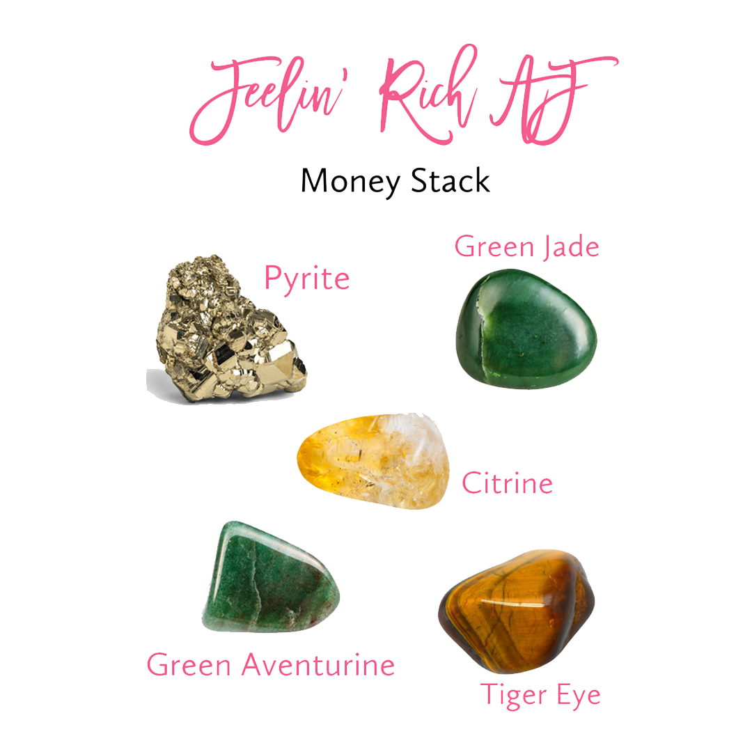 Feelin' Rich AF Crystal Set