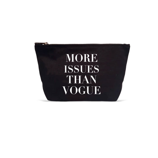 More Issues Than Vogue Black Pouch